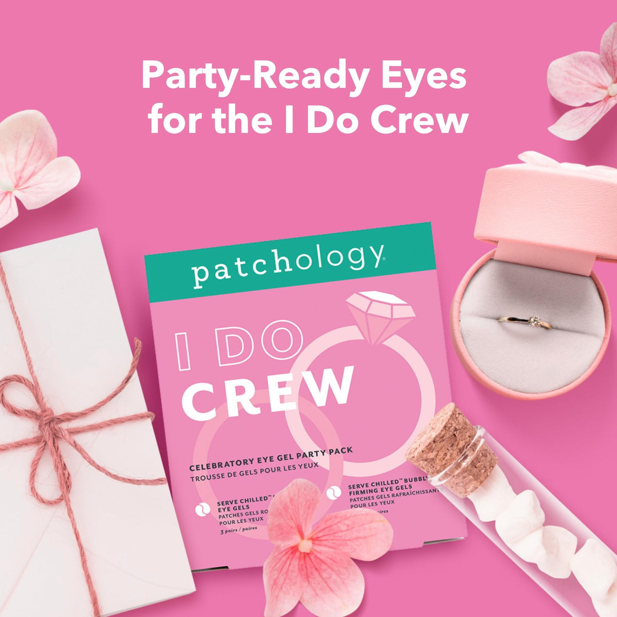 Patchology ingredients label closeup showing niacinamide and vitamin C benefits
