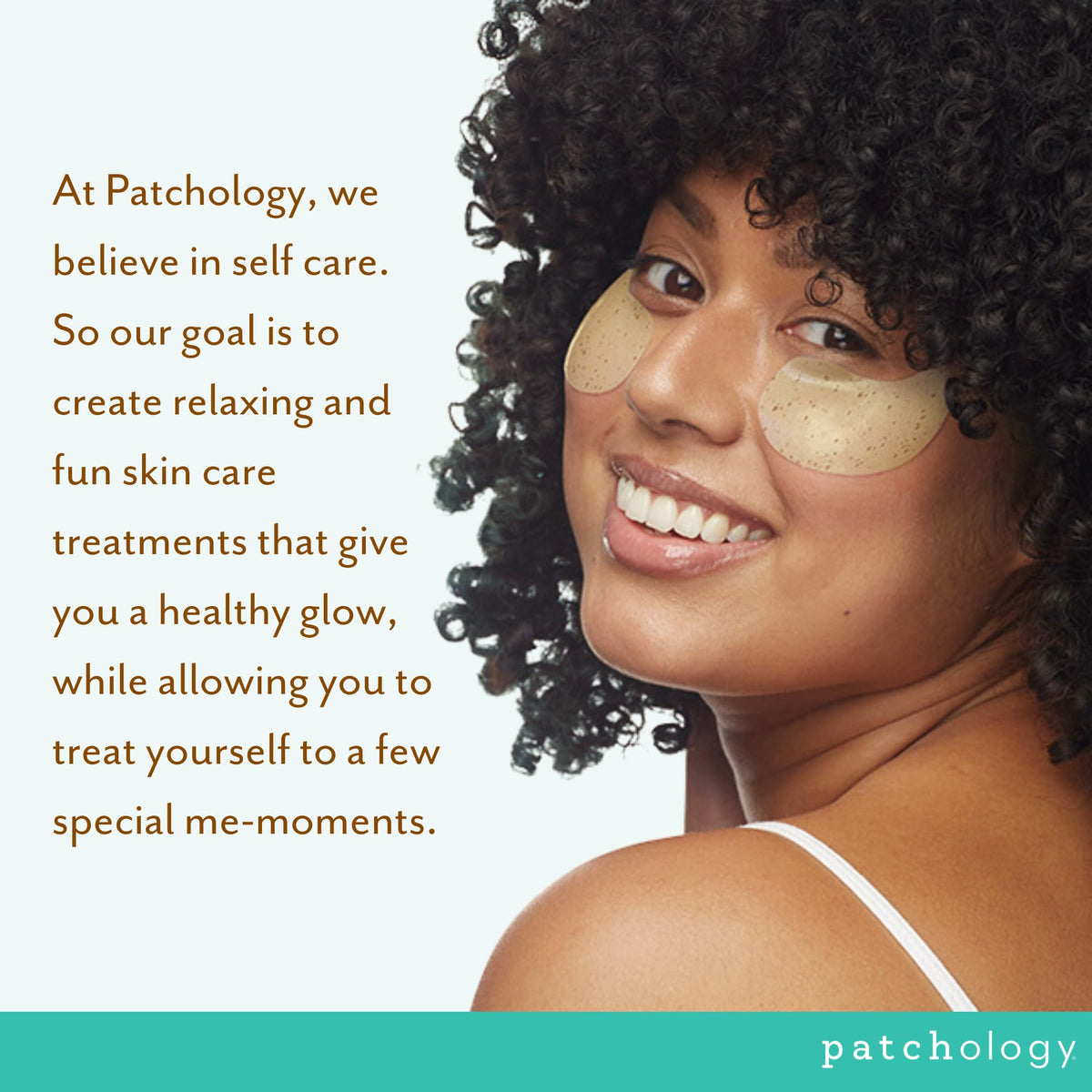 Patchology in a morning routine setting delivering refreshed appearance