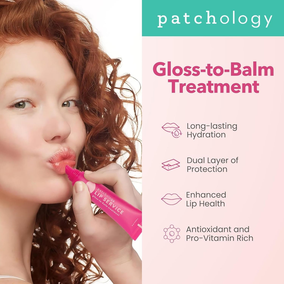 Patchology ingredient label showing aloe honey and goji berry oil benefits