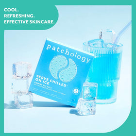 Patchology peptide ingredient label emphasizing firming support