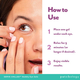 Patchology jar chilling inside a refrigerator to demonstrate recommended storage