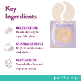 Patchology gel patch held in hand to show true scale and easy application