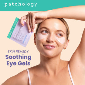 Patchology close-up hydrogel texture demonstrating cooling hydration
