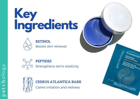 Patchology hydrogel texture detail highlighting smooth cooling surface and rapid delivery
