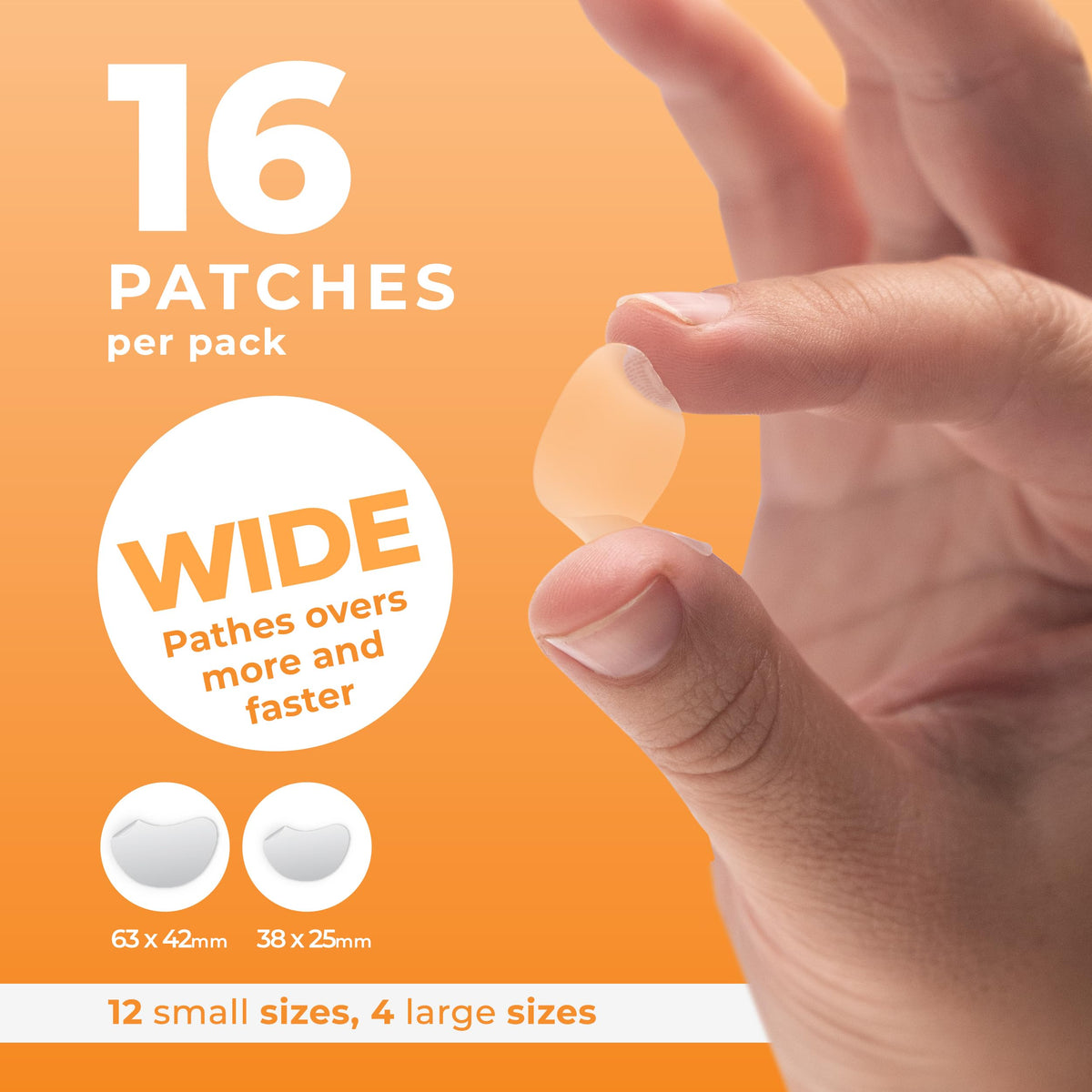 PatchRx applied on chin showing discreet coverage and reduced picking