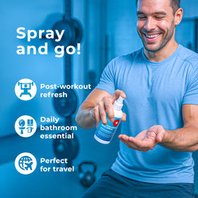 PatchRx bottle on bathroom counter to show daily skincare placement