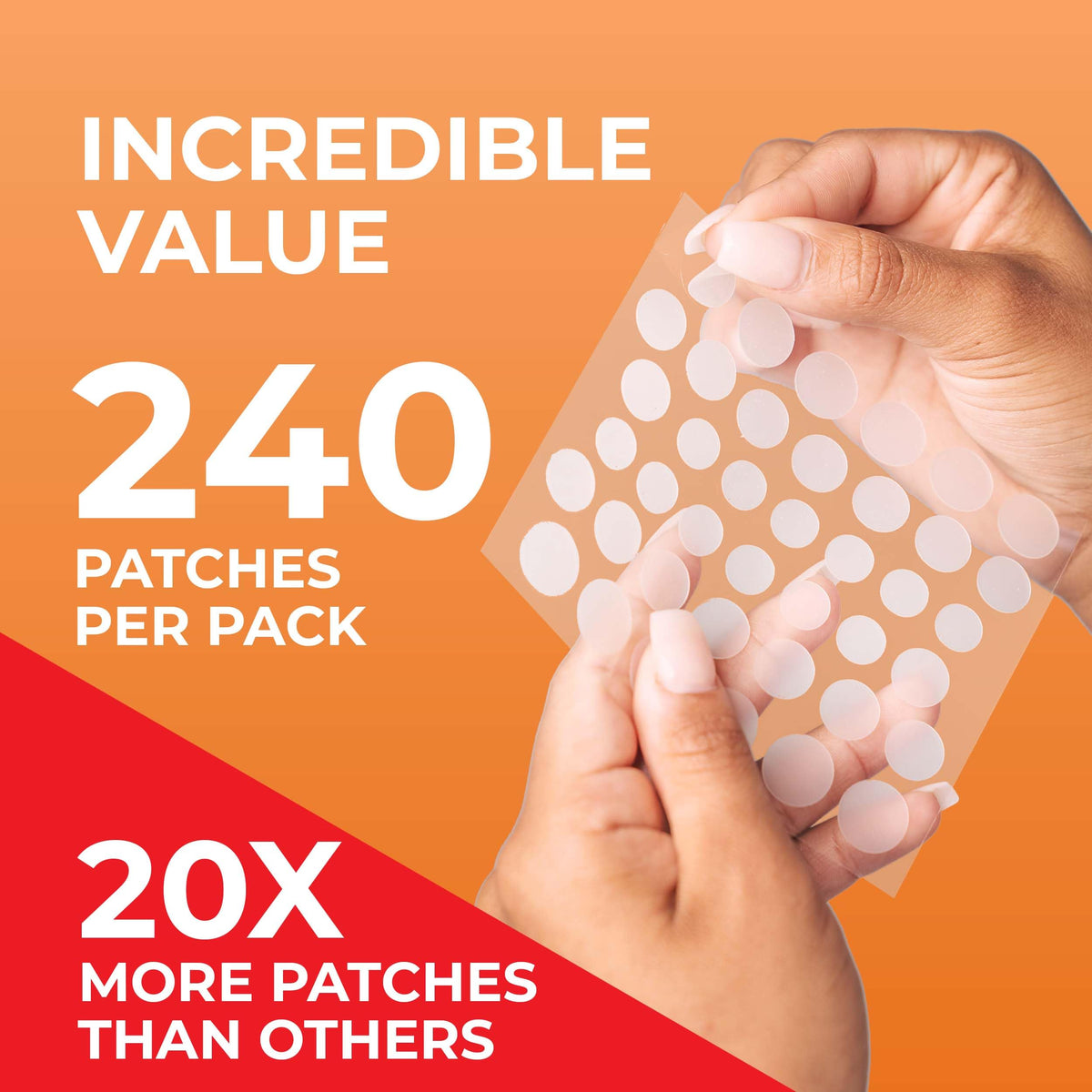 PatchRx close-up of hydrocolloid texture highlighting absorbent surface for protection