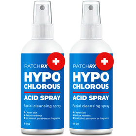 PatchRx front view of two 8oz bottles showing packaging and benefits