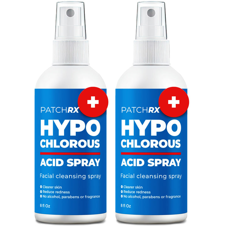 PatchRx front view of two 8oz bottles showing packaging and benefits