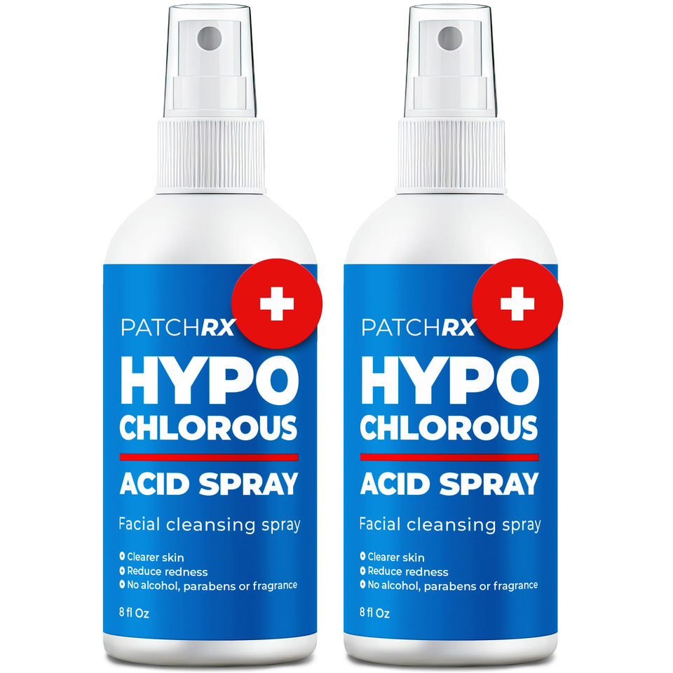 PatchRx front view of two 8oz bottles showing packaging and benefits