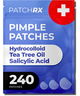 PatchRx front packaging showing 240 patches and product benefits