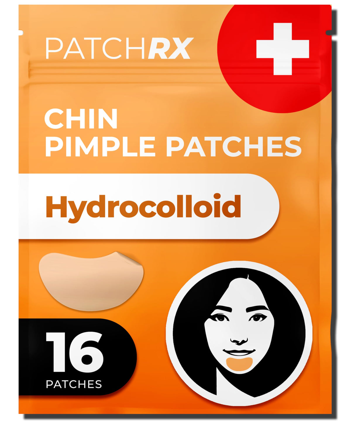 PatchRx front packaging showing 12-pack and large acne dots for protection