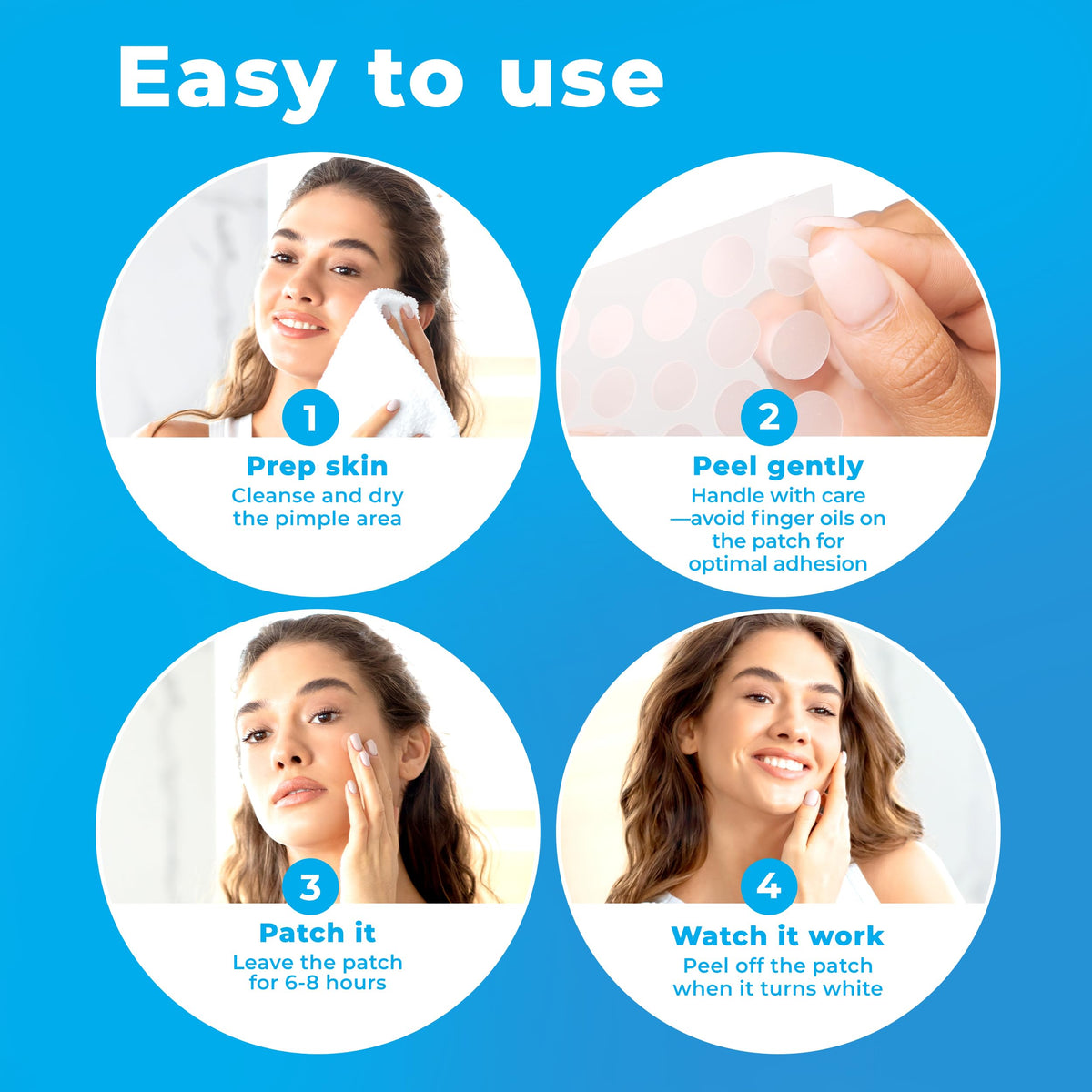 PatchRx patch on skin during nighttime routine showing overnight protection