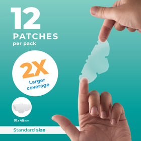 PatchRx close-up of hydrocolloid patch texture offering absorption