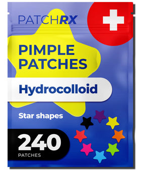 PatchRx front packaging showing 240 star patches and content benefit