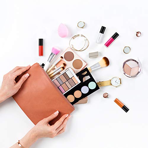 Patelai lifestyle image with tubes in travel makeup bag for on-the-go touch-ups