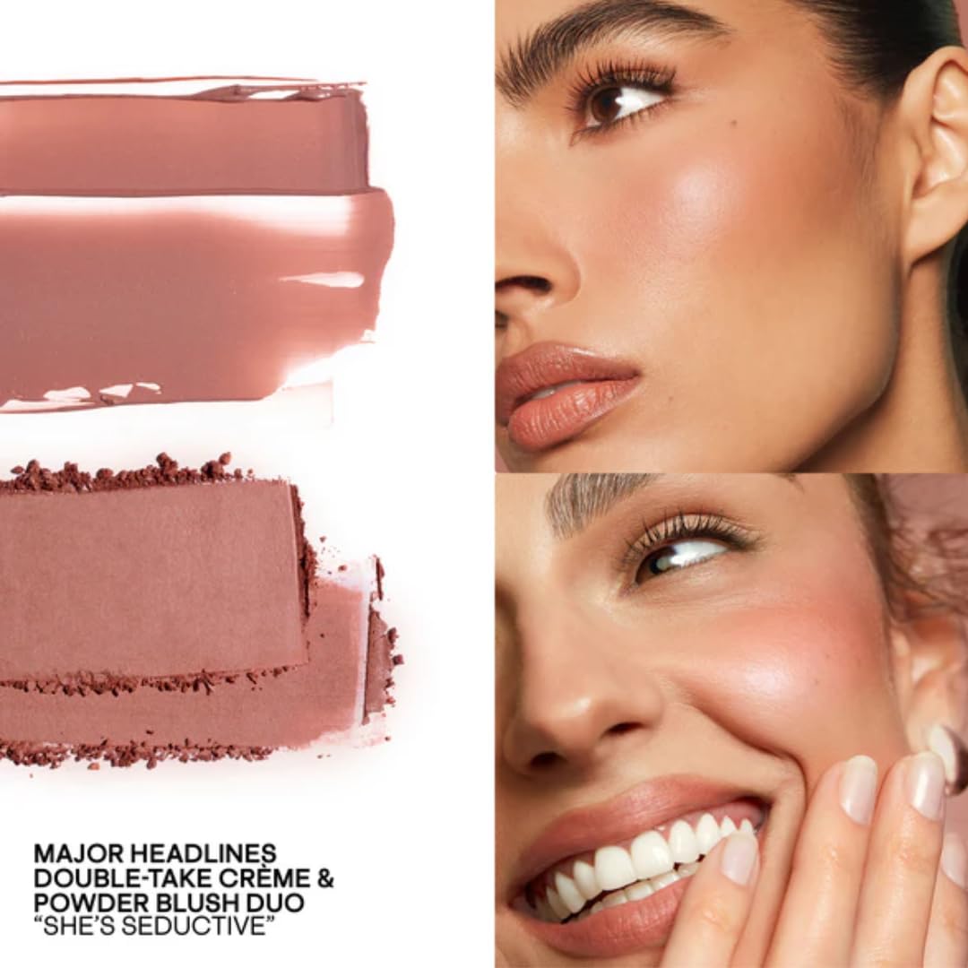 Patrick Ta cream blush texture close-up showing creamy finish and blendability for natural radiance