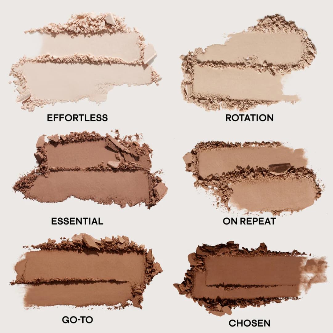 PATRICK TA close-up of powder pans showing smooth texture and easy blending benefit