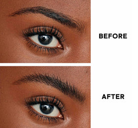 PATRICK TA spoolie applying clear gel for precise brow shaping