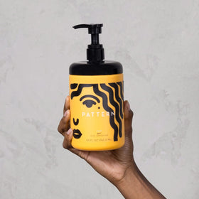 PATTERN Beauty applied to wet hair for clumped curl formation
