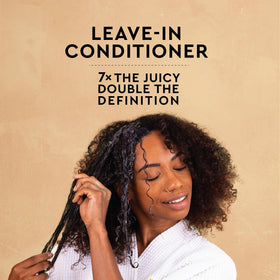 PATTERN curl gel on a hair strand showing definition and medium hold benefit
