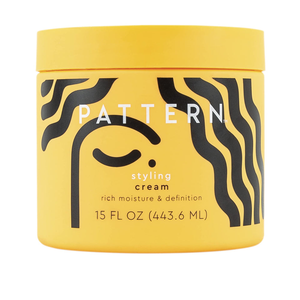 PATTERN Beauty jar front view showing branding and size, highlights convenience