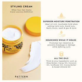PATTERN Beauty styled twist-out on 4c hair showing defined, moisturized curls