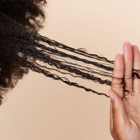 PATTERN applying mask to curly hair to reduce breakage and detangle