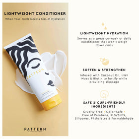 PATTERN creamy conditioner texture close-up showing smooth slip for easier detangling