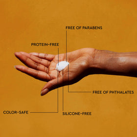 PATTERN curl gel being scooped onto hands demonstrating easy distribution and slip