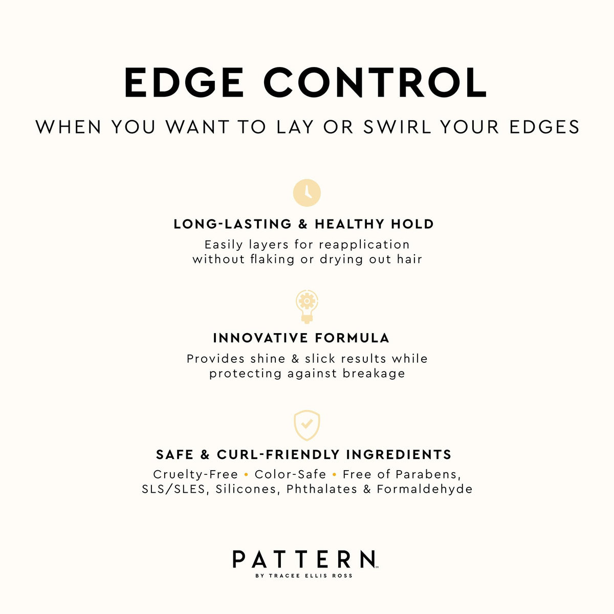 PATTERN lifestyle shot of styled updo demonstrating polished finish and everyday versatility