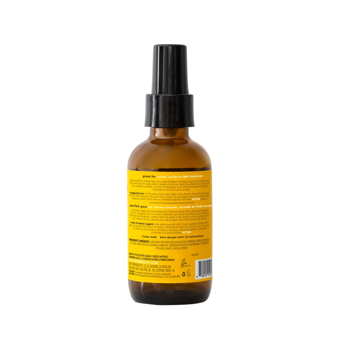 PATTERN applying serum to dry hair to reduce frizz and breakage benefit