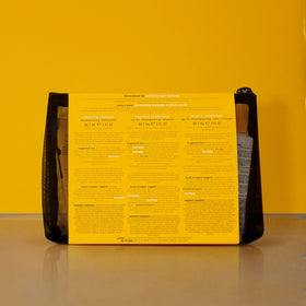PATTERN kit inside carry-on luggage showing compact scale and convenience
