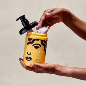 PATTERN application on damp hair demonstrating easier detangling