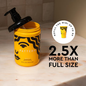PATTERN travel pouch with bottle emphasizing portability for trips