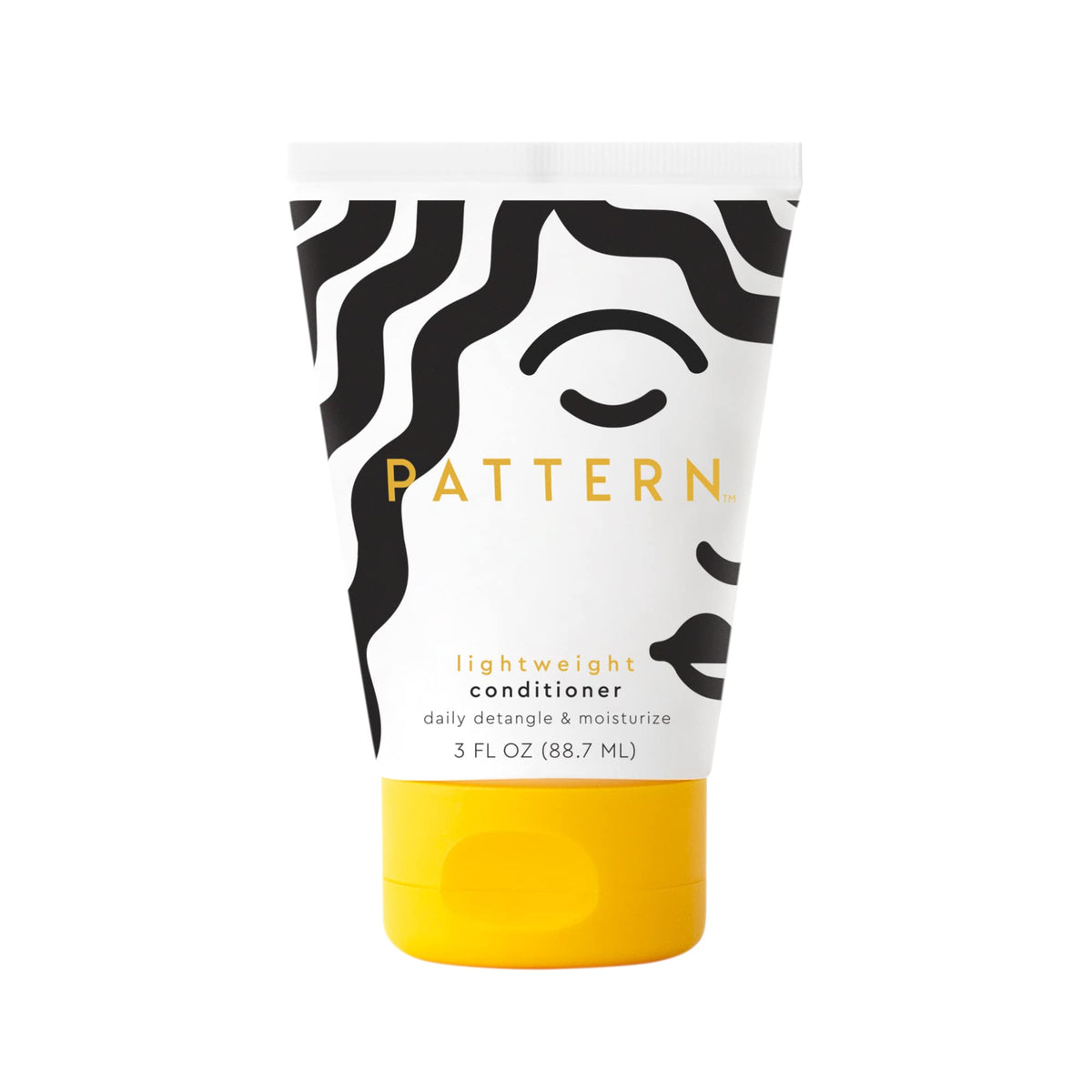 PATTERN front packaging of lightweight conditioner shows size and branding for travel convenience