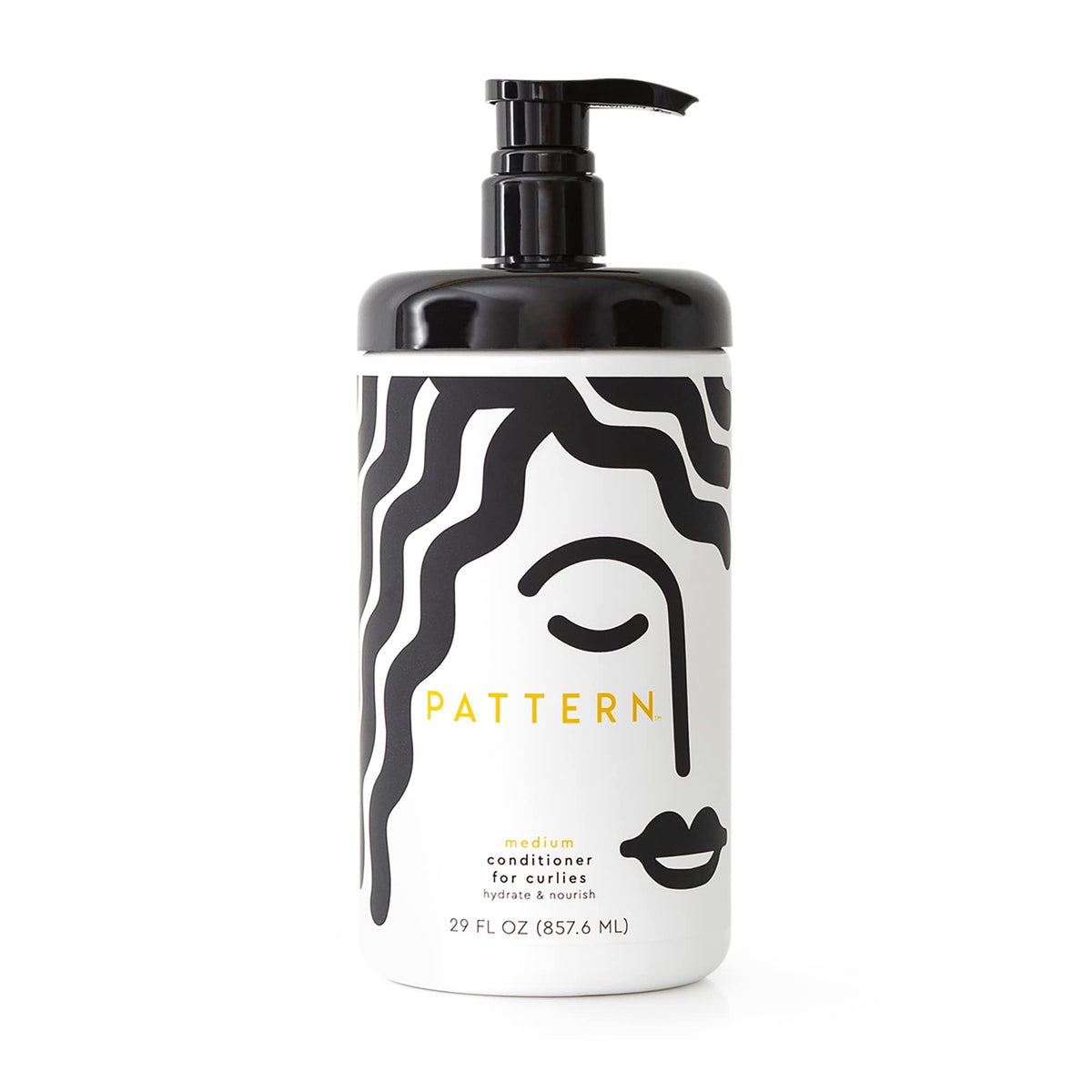 PATTERN medium conditioner front bottle showing size and branding benefit hydration