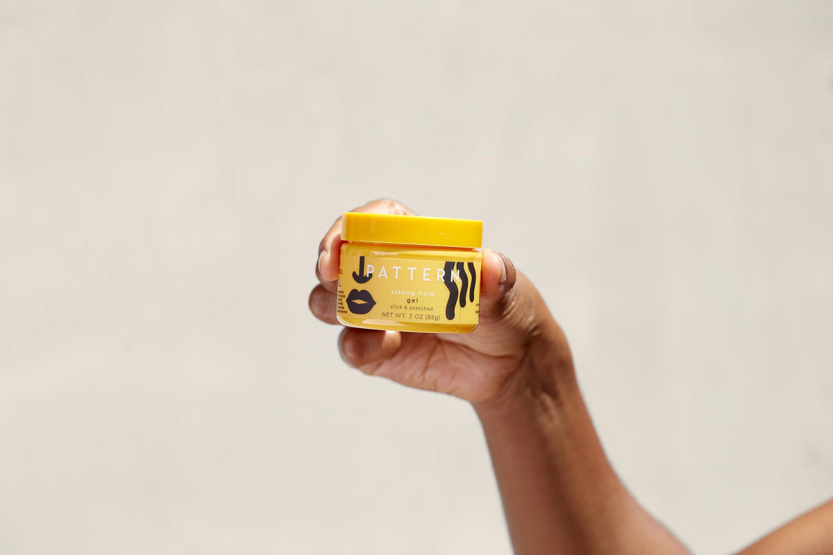 PATTERN on-model wash-and-go style illustrating defined, touchable curls and natural movement