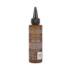 PATTERN scalp serum beside a ruler for scale showing 4 fl oz size and portable storage benefit