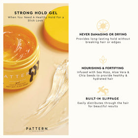 PATTERN close-up gel texture illustrating smooth slip for easy distribution