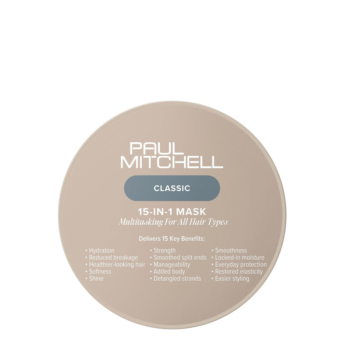 Paul Mitchell jar front view showing product and clean packaging benefit