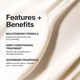 Paul Mitchell mirabelle plum oil ingredient shot highlighting nourishing benefit