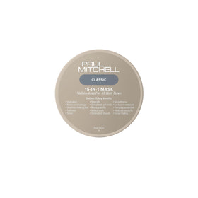 Paul Mitchell 15-In-1 Mask front jar showing branding and size, aids easy identification