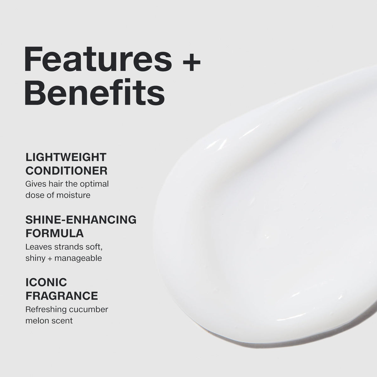 Creamy conditioner texture pouring from Paul Mitchell bottle for easy application