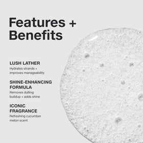 paul mitchell creamy lather texture demonstrating gentle cleansing benefit