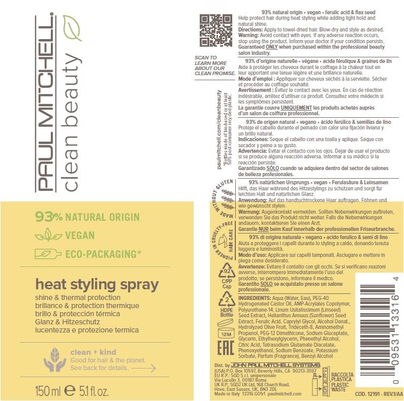 Paul Mitchell spray sitting on vanity showing salon-ready styling and tidy storage