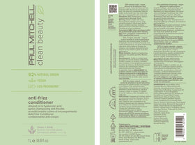 Paul Mitchell bottle on counter emphasizing sugarcane bio-based packaging