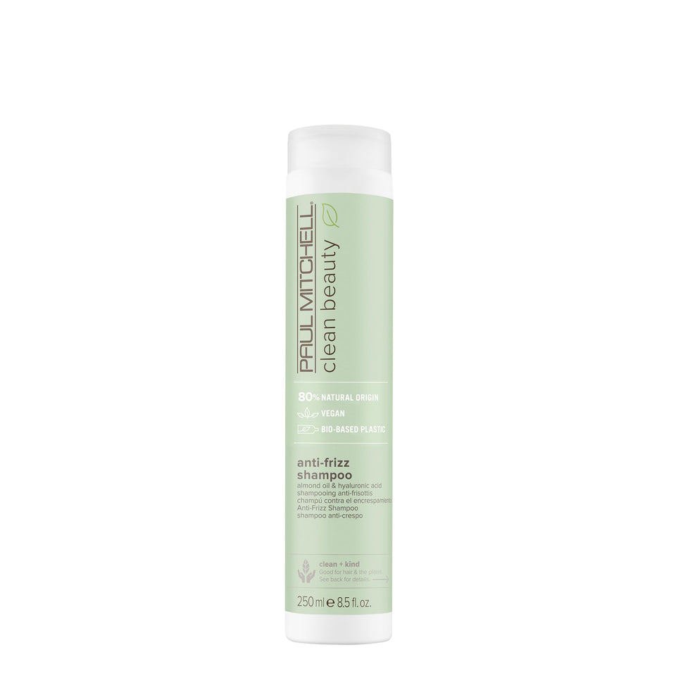 Paul Mitchell front bottle view showing clean‑beauty branding and smoothing benefit