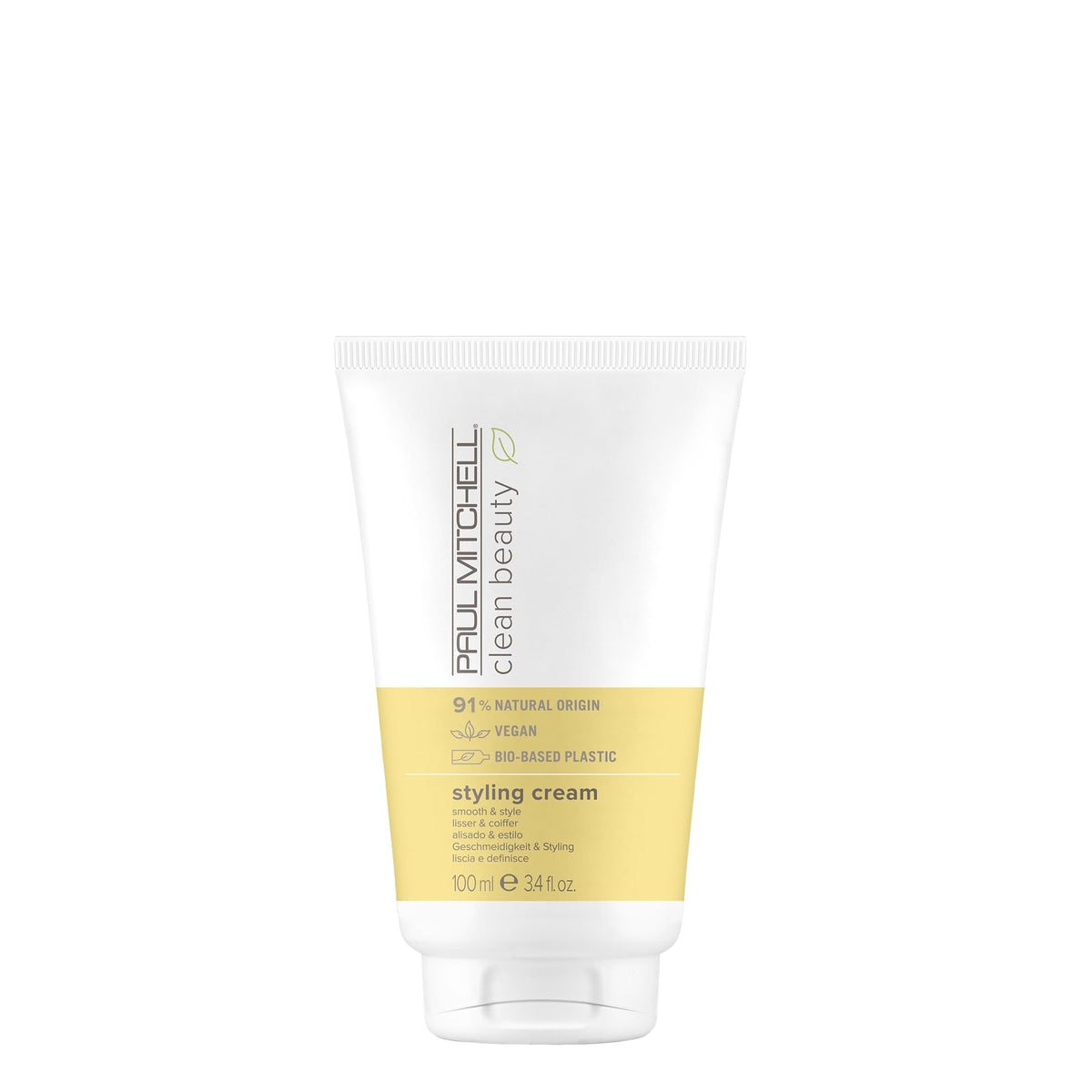 Paul Mitchell clean beauty front packaging showing product benefits