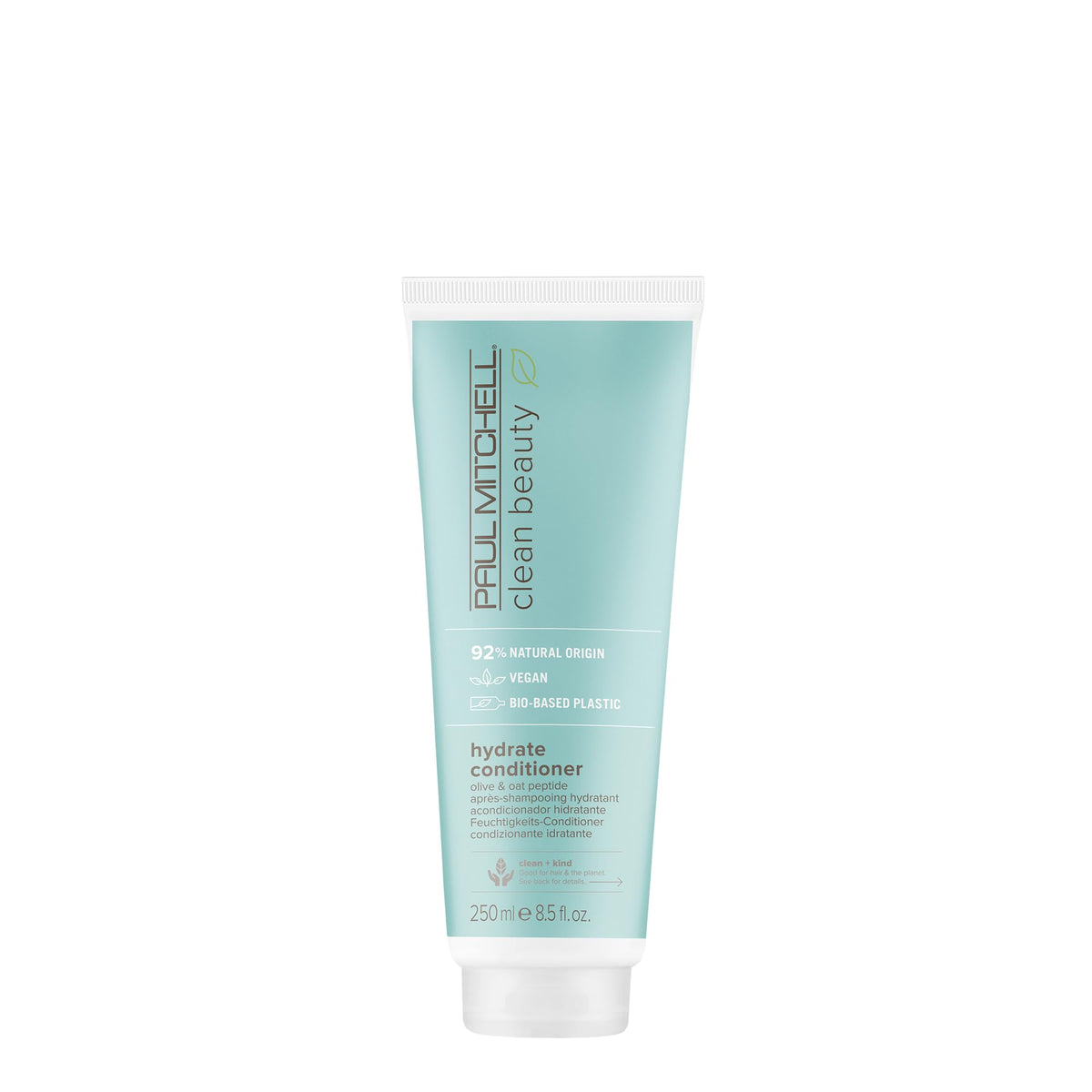 Paul Mitchell bottle front packaging showing hydrate conditioner and benefits